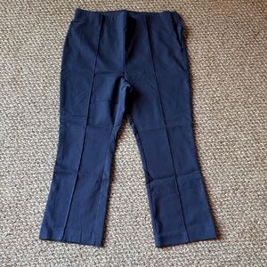LOFT Charcoal kick pant crop